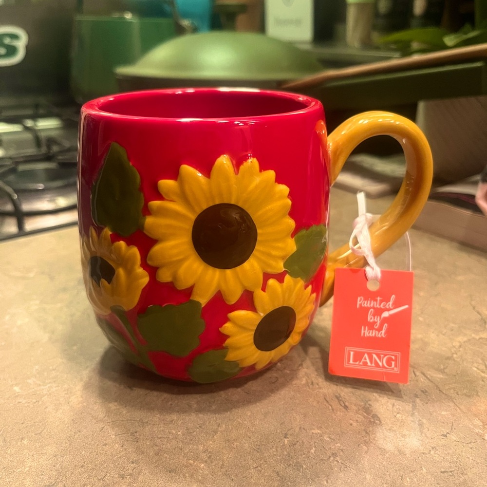 LANG - SUNFLOWER MUG  (NEW WITH TAG - NEVER USED)